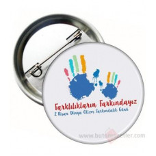 Otizm Yaka Rozetleri