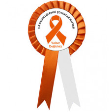 Turuncu Lösemi Farkındalık Kokartı