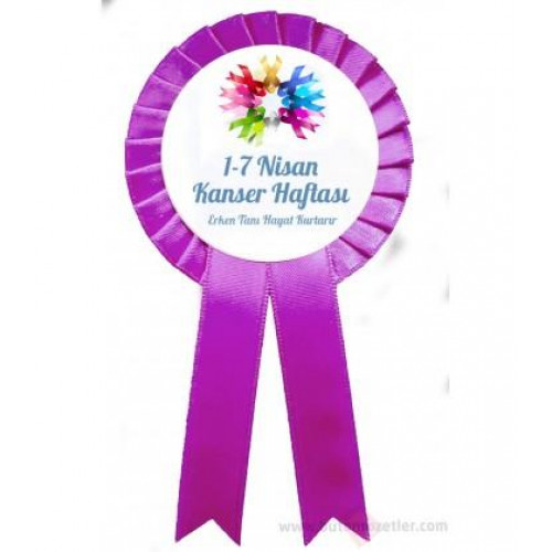 Kokart Kanser Haftası Yaka Kokartları