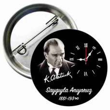 Saygıyla Anıyoruz 10 Kasım Rozeti