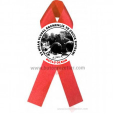 23 Nisan Atatürk Görselli Kurdeleli Rozetler