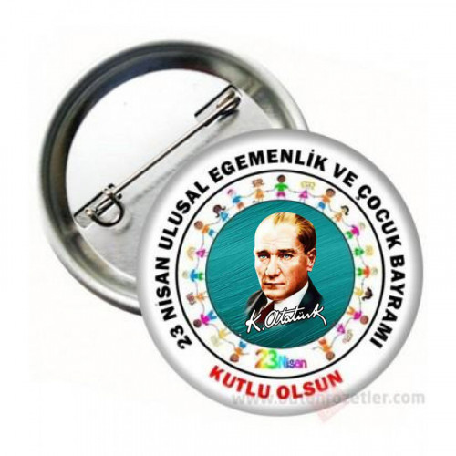 23 Nisan İğneli Yaka Rozeti