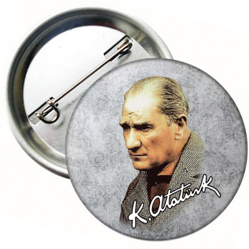 Atatürk Yaka Rozeti Metal