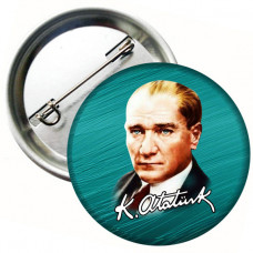 Atatürk Yaka Rozeti İmzalı