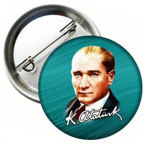 Atatürk Yaka Rozeti İmzalı