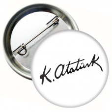 Atatürk İmzalı Rozet