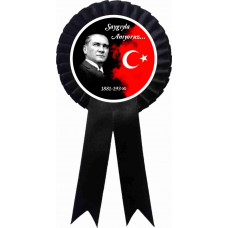 10 Kasım Atatürkü Anma  Saten Yaka Kartı